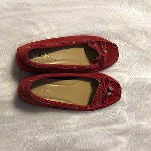 Michael Kors Red Suede Flats